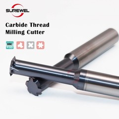 1 Tooth Carbide Milling Thread Endmill HRC65 M6 M10 M16 Coat CNC Thread Cutter