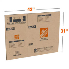 Large Moving, Shipping, Packing Box with Handles (20 Pack)