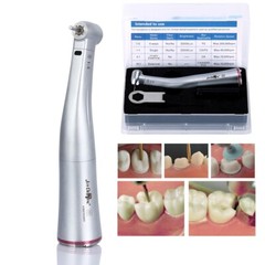 Dental 1:5 Fiber Optic increase Contra Angle Handpiece Fit E-type Electric Motor