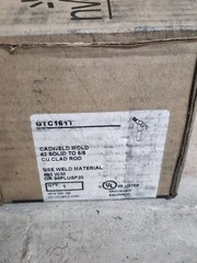 NEW Erico GTC161T Horizontal Connector #2 Solid To 5/8in Cu Clad Rod