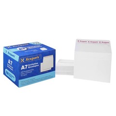 Xxcxpark 200 Qty Printable A7 200 Envelopes (5.25″ x 7.25″), White