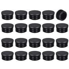 20Pcs Black Round Hole Plugs, 1.8”(45mm) OD Fits 1.61-1.71”(41-43.4mm) Hole