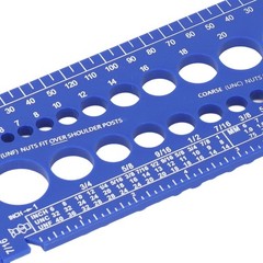 Nut Bolt Thread Gauge Checker M3 to M22 Metric and #4 to 3/4 Imperial Sizes Bolt