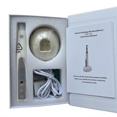 Dental Cordless Electric Hygiene Prophy Handpiece 360° Swivel + 2 Prophy Angles