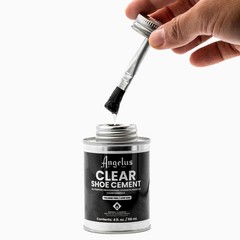 Clear Shoe Glue – 4 oz Quick-Drying Contact Adhesive for Leather, Vinyl, Fabric
