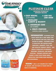 Clear Epoxy Resin Table top bar epoxy craft art coating epoxy – 2 GALLON KIT