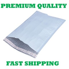 POLY BUBBLE MAILERS MAILING SHIPPING PADDED BAGS SELF SEAL ENVELOPES ANY SIZE