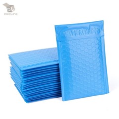 100 Blue Poly Bubble Padded Envelopes Self-Sealing Mailers 4X8 (Inner 4×7)
