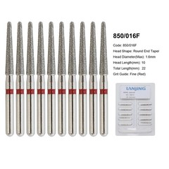 Dental Burs Diamond FG Round End Taper Football Flame Long Round Pear High Speed