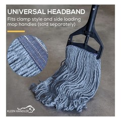 Bison Life KLEEN HANDLER Nano Microbial General Cleaning Mop – 4 Mops