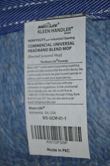 BISON LIFE KLEEN HANDLER HEAVY DUTY COMMERCIAL UNIVERSAL HEADBAND BLEND MOP HEAD