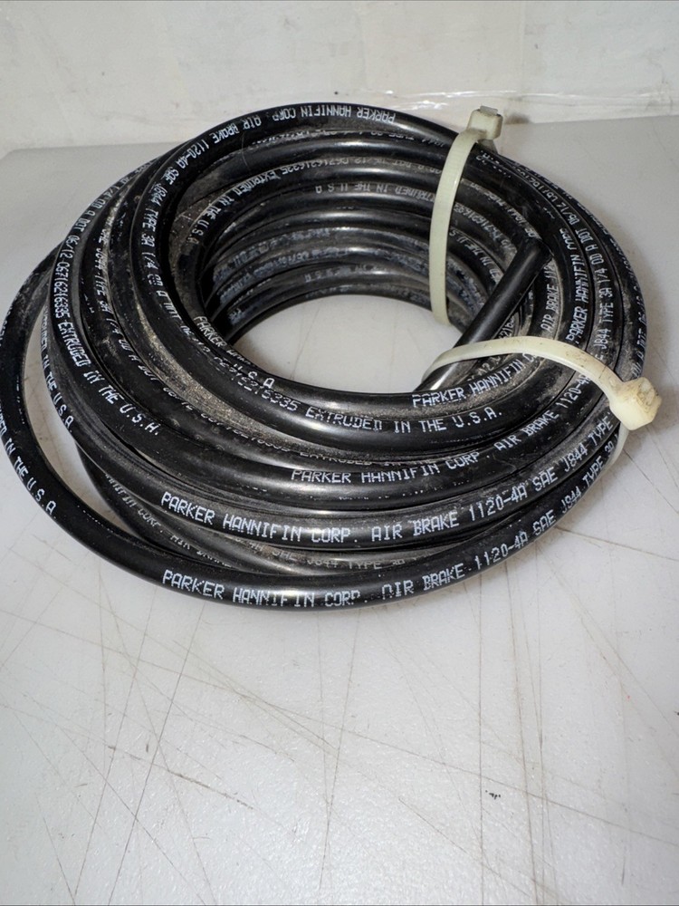 25 FT 1/4″ OD DOT Parker Hannifin 1120-4a Sae J844 Type 3a Nylon Air Line USA