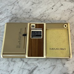 Flip Up Address Book Calendar Memo Pad Desk Top Accessory Hong Kong Vintage