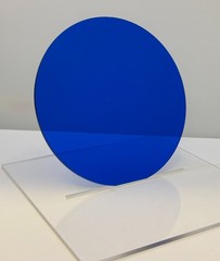 Acrylic Plexiglass Circle Disc-1/8″ thick-Blue Transparent-10″ Diameter