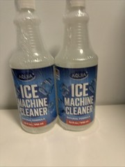 2 Pack Aquia Ice Machine Cleaner And Descaler Natural Liquid Formula 32fl Oz NEW