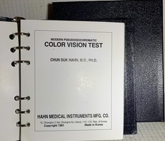 Hahn 21 PLATES TEST BOOK OPTOMETRY & COLOR BLINDNESS With Slip Case