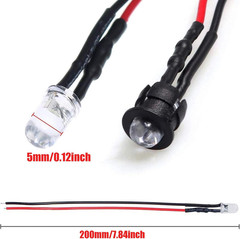 80Pcs 5MM 3Volt LED Lights Kit Emitting Diodes Pre Wired LED Lights Diodes 8 …