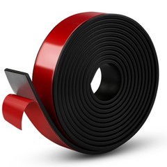 Neoprene Rubber Strips, 1″ Wide X 1/8″ Thick X 115″ Long Adhesive Solid Rubber