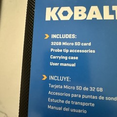 Kobalt Handheld LED Inspection Camera w/ 32GB Memory Card & Hard Case New