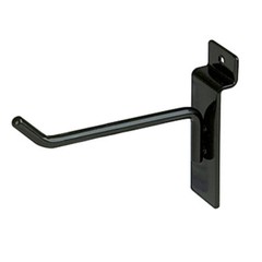 Slatwall Hooks: 1″, 2″, 4″, 6″, 8″, 10″, 12″ – Black, White, Chrome – FREE SHIP!