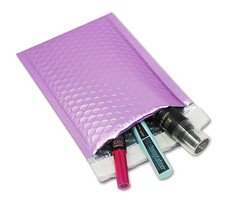 NEW Frosted Lilac Matte Metallic Bubble Mailers, Padded Shipping Envelopes Combo