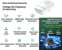 4PC Electricity Saving Box, Energy Saving Device Smart, save Plug Power Saver Vo
