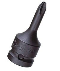 Genius Tools 1/2″ Dr. PH.1 Philips Impact Bit Socket, 60mmL (CR-Mo) – 4460R01