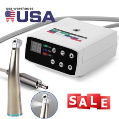 Dental Brushless LED Electric Micro Motor 1:1 LED Contra angle Handpiece Fiber