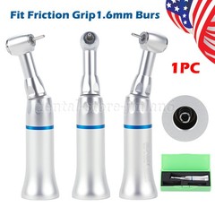 1-10* Dental Slow Low Speed Handpiece Push Button Contra Angle w/ FG 1.6MM Head