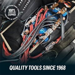 WELDING CABLE 6 AWG 50′ 25′ BLACK 25′ RED FT BATTERY USA NEW Gauge Copper Solar