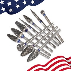 10pcs/Set Dental Tungsten Carbide Burs Plaster Alloy Acrylic Drill Polisher