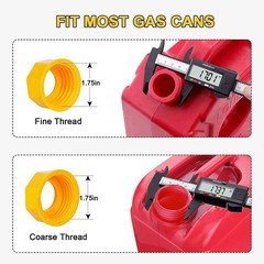 Replacement Gas Can Spout Nozzle Vent Kit For 1/2/5/10 Gal Old Style Cap 3 Pack