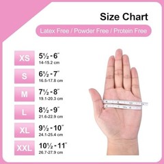 GP Craft Pink Nitrile Gloves 3.5Mil Powder Latex Free Disposable (100pcs)