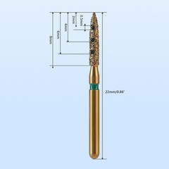Dental vertical Preparation Diamond Burs Restoration Kit for Anterior Premolar