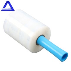 4PCS Clear Stretch Wrap Film 5″ × 1000ft Roll with Handle, 80 Gauge Thick