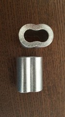 Aluminum Swage Sleeves for 3/8″ Wire Rope Cable-US Made : 10,25,50,100 & 200 pcs