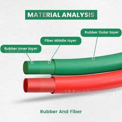25FT Oxygen Acetylene Hose 1/4 Inch Twin Welding Hose Cutting Torch Hoses US