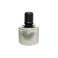 Stretch Hand Wrap w Black Spinning Handle Extended Core Shrink Film Clear