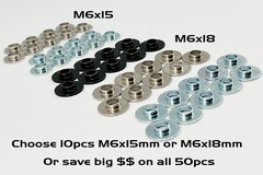 10 M6x15 or M6x18 Shoulder Washer Collar Fits Honda CR 125 250 500 CRF250 CRF450