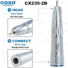 US COXO Dental Slow Speed Contra Angle Inner Water Air Motor Straight Handpiece