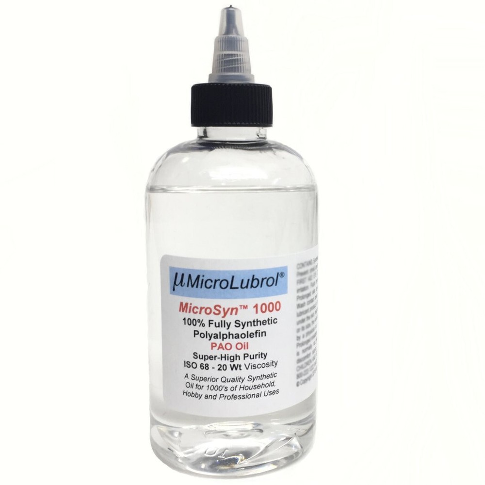 MicroSyn 1000 Ultra Pure 100% Fully Synthetic Polyalphaolefin PAO Oil Lubricant