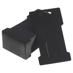 Hair Clip Display Cards, 200pcs Paper Cardboard Hair Bow Holder, Black