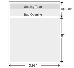 150 Pcs 4”x 8” Cellophane Cello Bags,Clear Plastic Sleeves for Cards,Photos…
