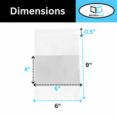 10000 Zip Seal Bags 6 x 9 White Block 4 Mil Poly 6″x9″ Writable Resealable Clear
