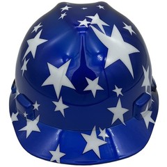 MSA Freedom Series Cap Style Hard Hat One Touch Suspension – Stars and Stripes