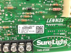 LENNOX 46M9901 Furnace Control Circuit Board 50M61-120 used #D548A