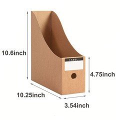 Foldable Desk File Holder Organizer Sturdy Cardboard Magazine Storage Box Docume