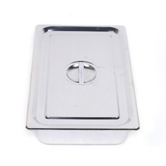 4-Pack Hotel Pans Commercial Steam Table Pan w/ Lid Stainless Steel Food Pan US