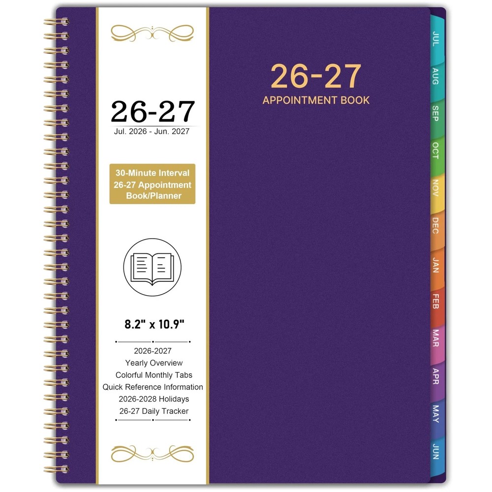 2026-2027 Appointment Book/Planner – 8.2″ x 11″, Daily Planner from Jul. 2026…