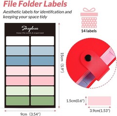 Portable 8-Pocket Expanding Document Organizer with Labels – Modern Red Design